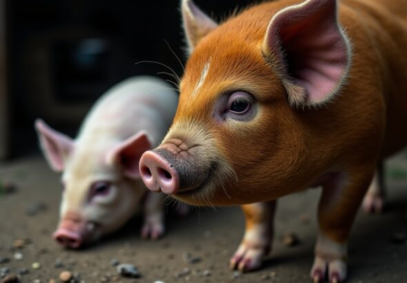 Le cochon vietnamien : un compagnon surprenant alliant robustesse et tendresse
