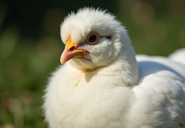 Poule blanche : icône de pureté et souveraine des œufs immaculés