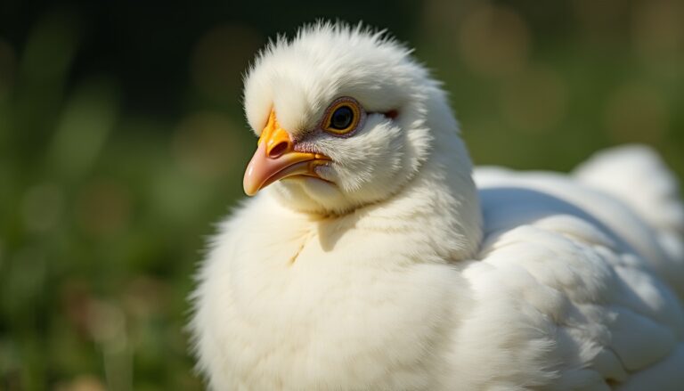 Poule blanche : icône de pureté et souveraine des œufs immaculés