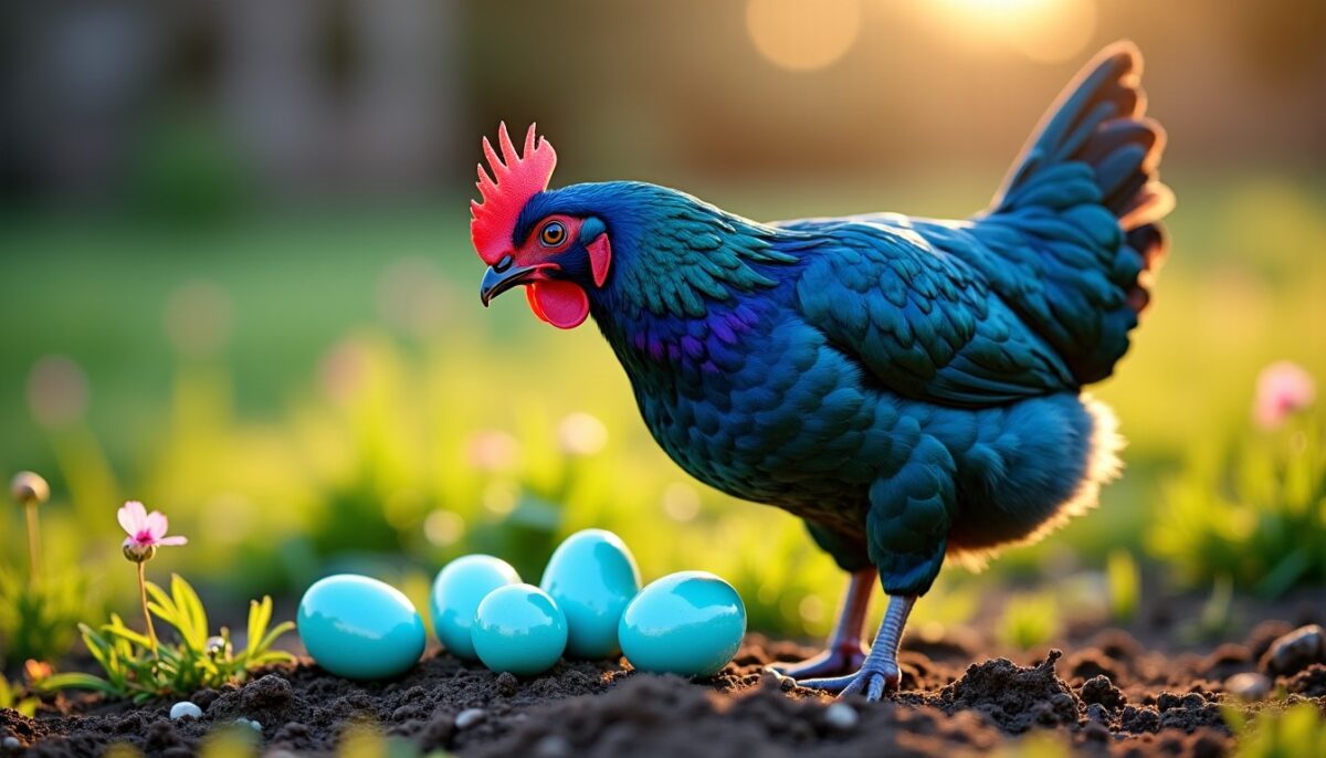 Poule Azur : Découvrez la fascinante poule bleue aux œufs turquoise